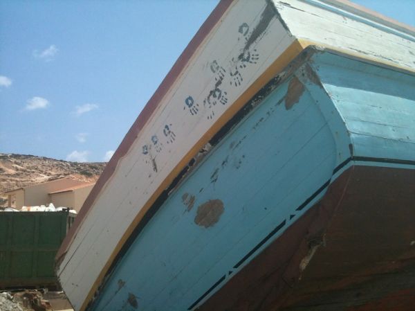 Cimitero delle barche a Lampedusa